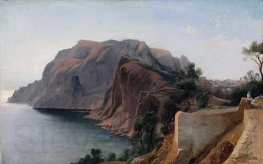 Jean-Achille Benouville Capri Spain oil painting art
